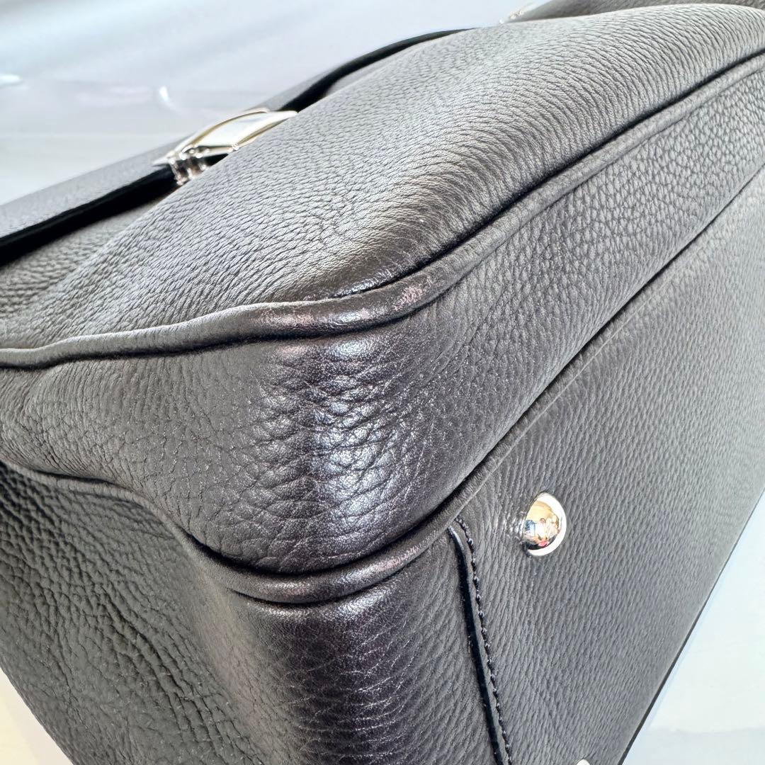 【値引不可】カルティエ　サントス　ビジネスバッグ　レザー　ダークブラウン