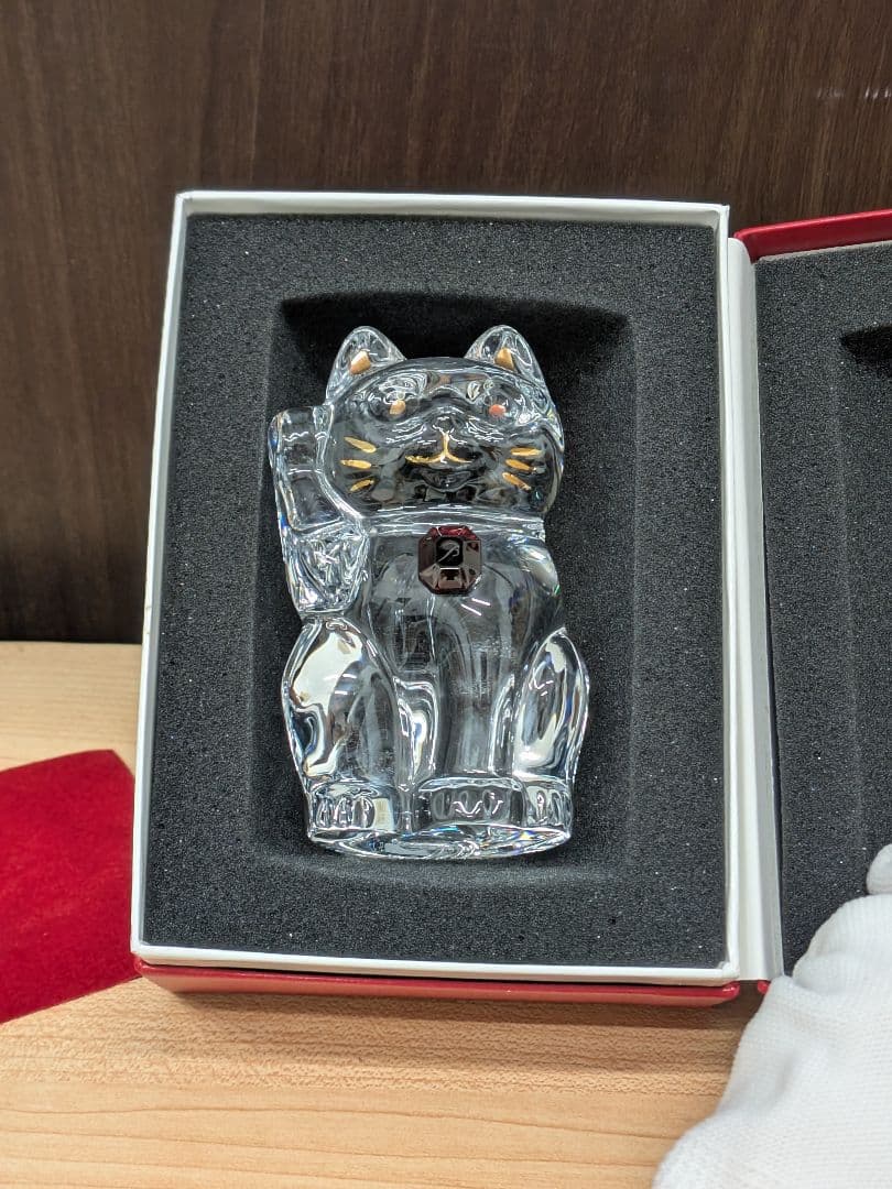 Baccarat バカラ まねき猫 レッドオクトゴン