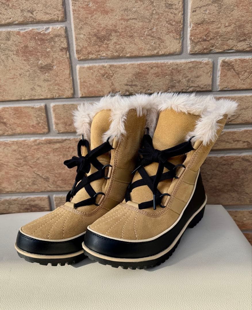 【美品】SOREL ソレル ブーツ ベージュ スノーブーツ TIVORI II