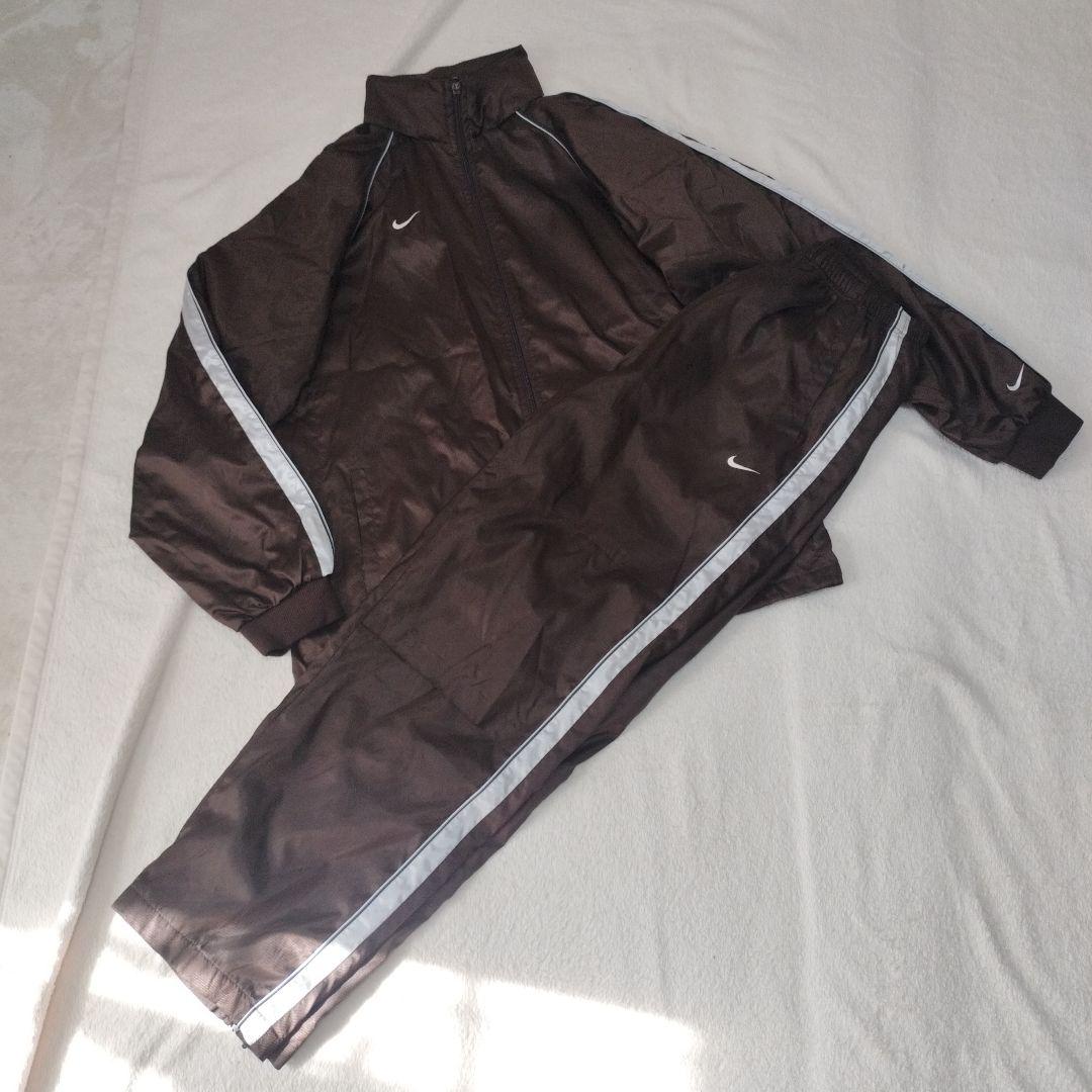 00s NIKE セットアップ トラックジャケット パンツ XL ブラウン