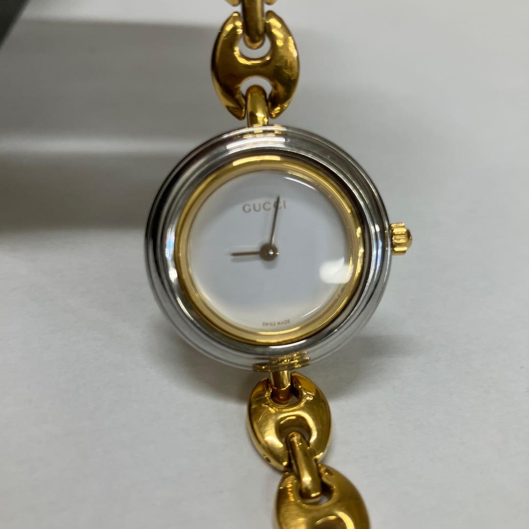 メ19 【GUCCI】　チェンジベゼル　レディース腕時計