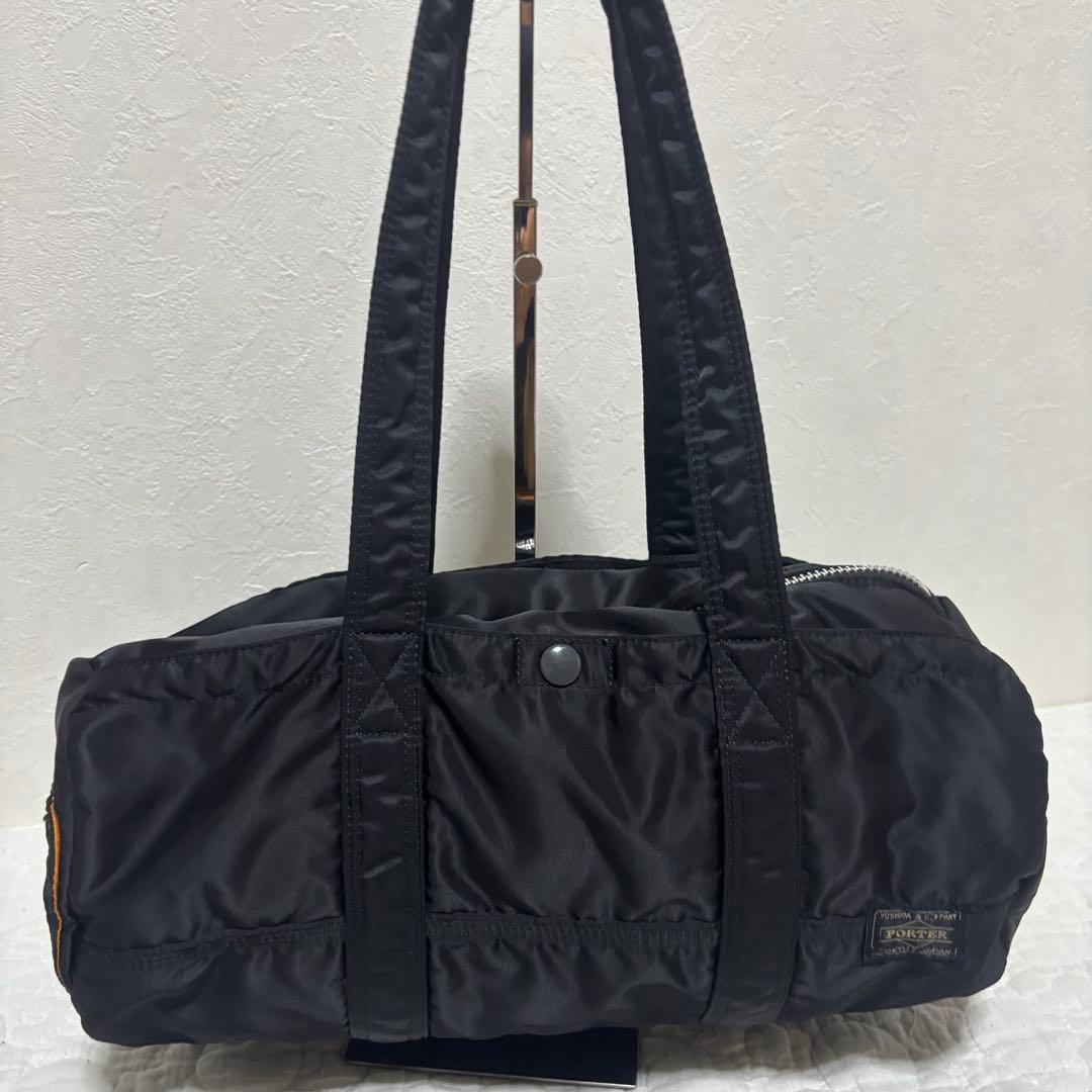 【廃盤・希少】ポーター　タンカー　ボストンバッグ　ドラム　ダッフルバッグ　黒