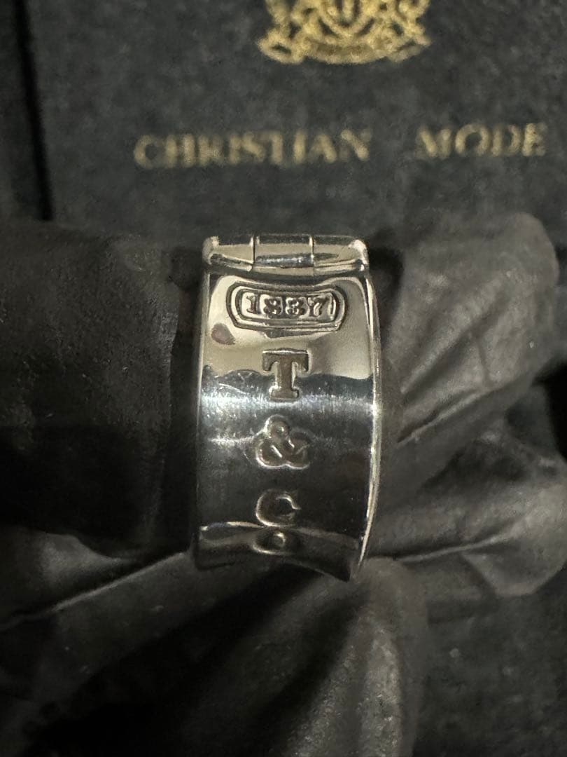 【美品】ティファニーナローフープピアス1837 両耳　廃盤　Tiffany