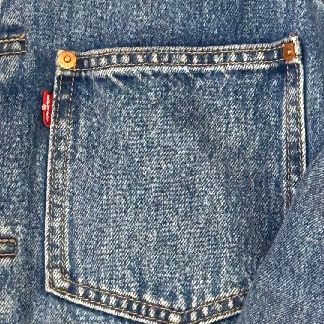 美品 【リーバイス】 1st 復刻 デニム トラッカージャケット 牛革 M