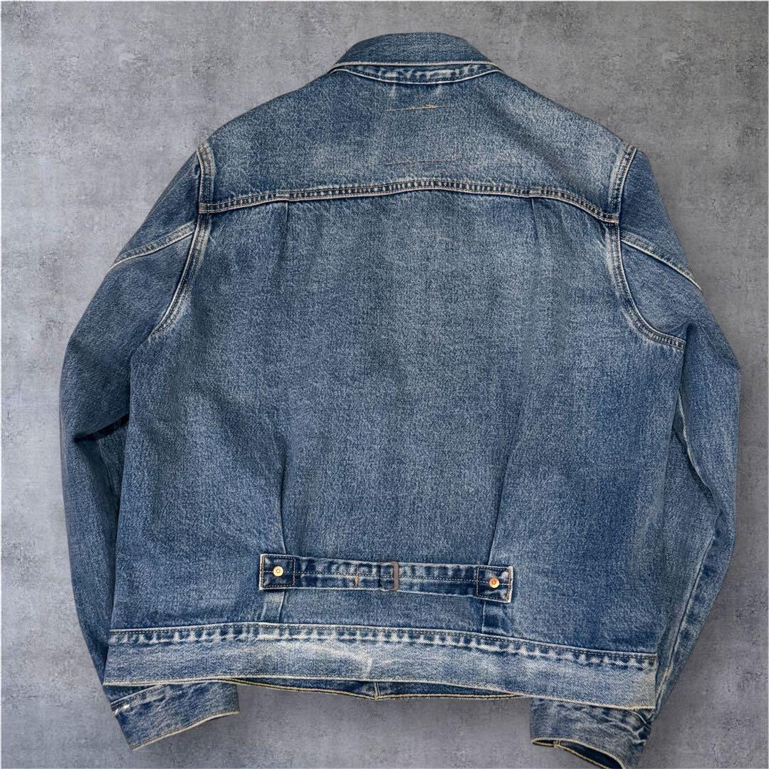 美品 【リーバイス】 1st 復刻 デニム トラッカージャケット 牛革 M