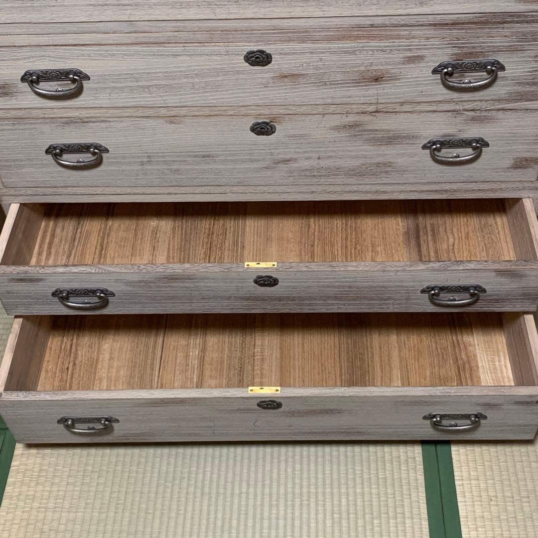 引き取り割引有　定価62万円　最高級　桐タンス　會津松本 3段式