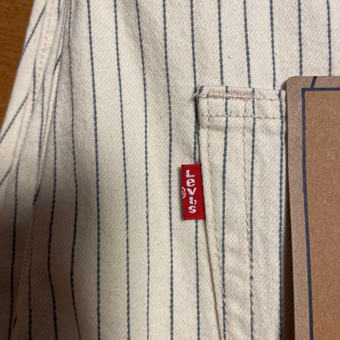 リーバイス 568 LOOSE ストレート ダブルニー ピンストライプW33 ①