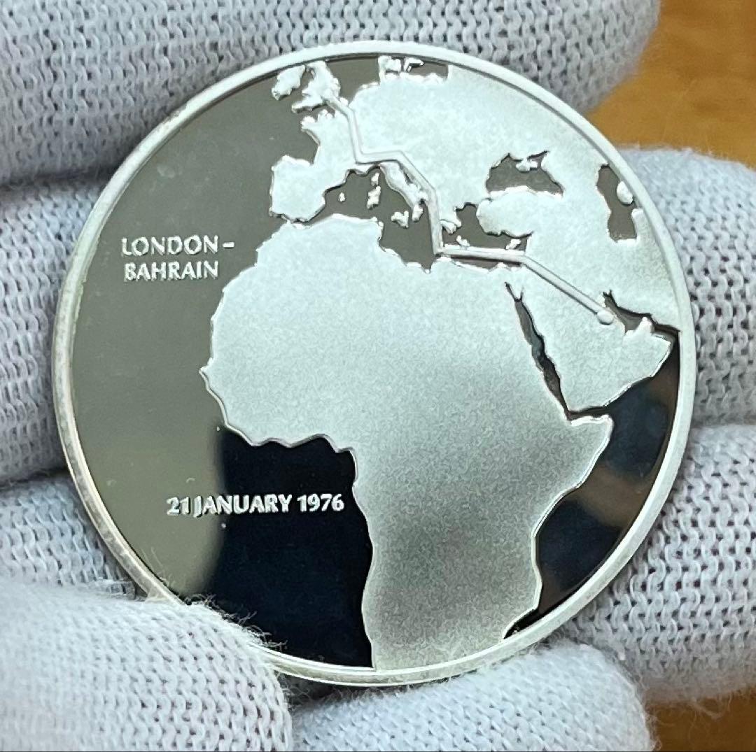 コンコルド就航特別記念 純銀メダル(silver925) フランクリン・ミント