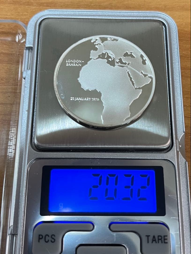 コンコルド就航特別記念 純銀メダル(silver925) フランクリン・ミント