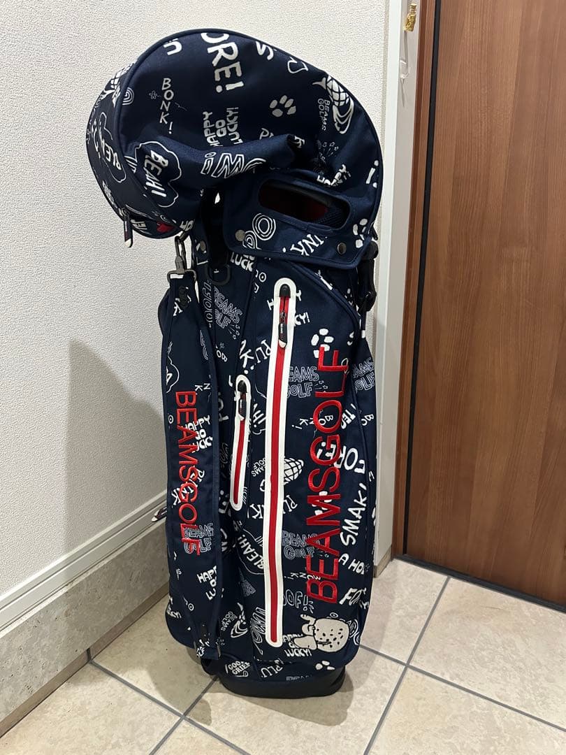BEAMS GOLFスヌーピーコラボ　キャディバッグ