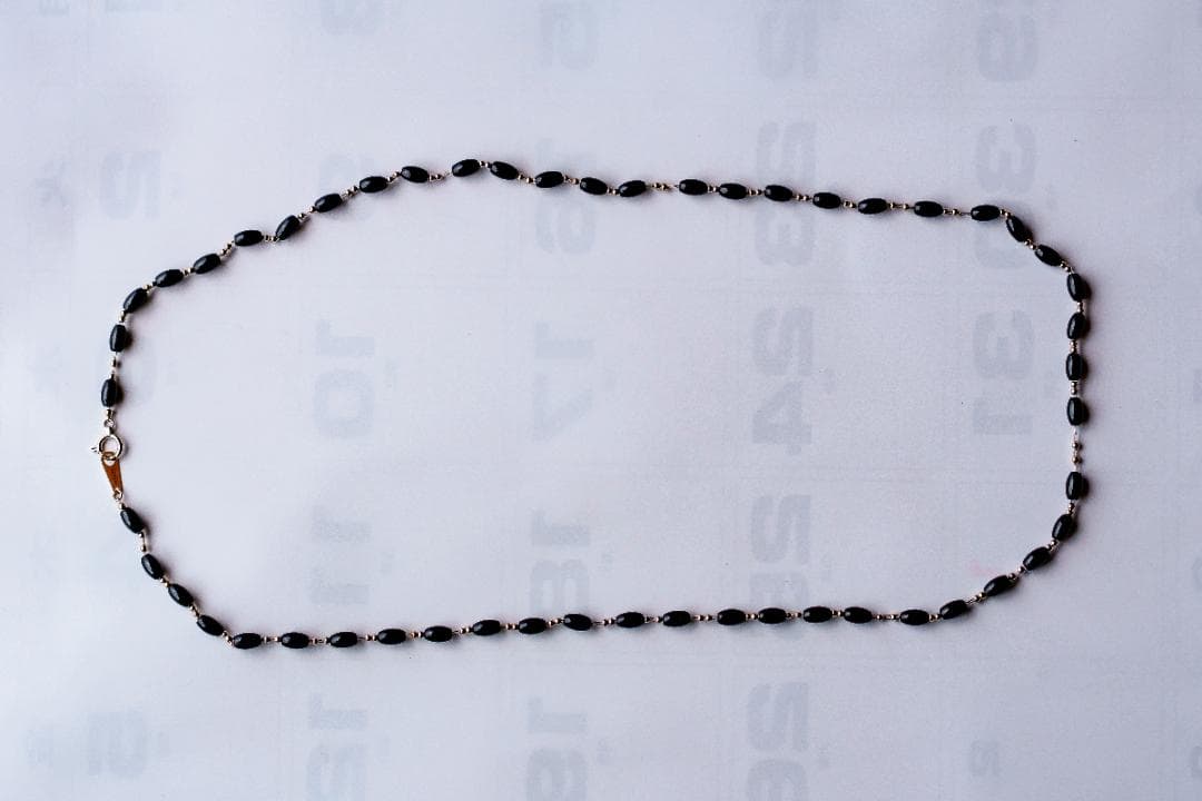 (Dis Moi)ディモア ラボ　ブラックシリカネックレス 65㎝