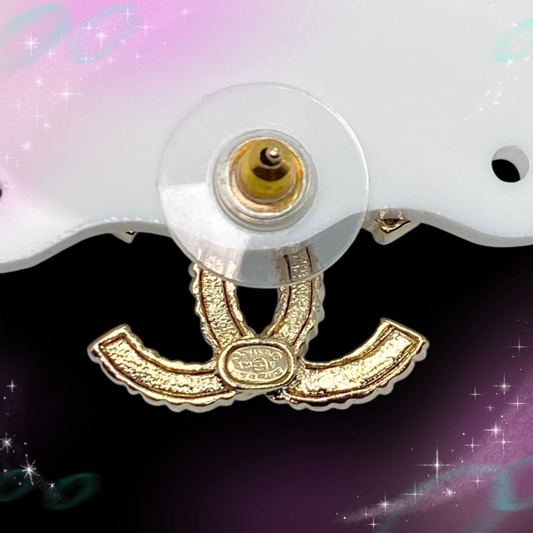 《超美品》 シャネル ピアス片耳 ココマーク マルチカラー A20V