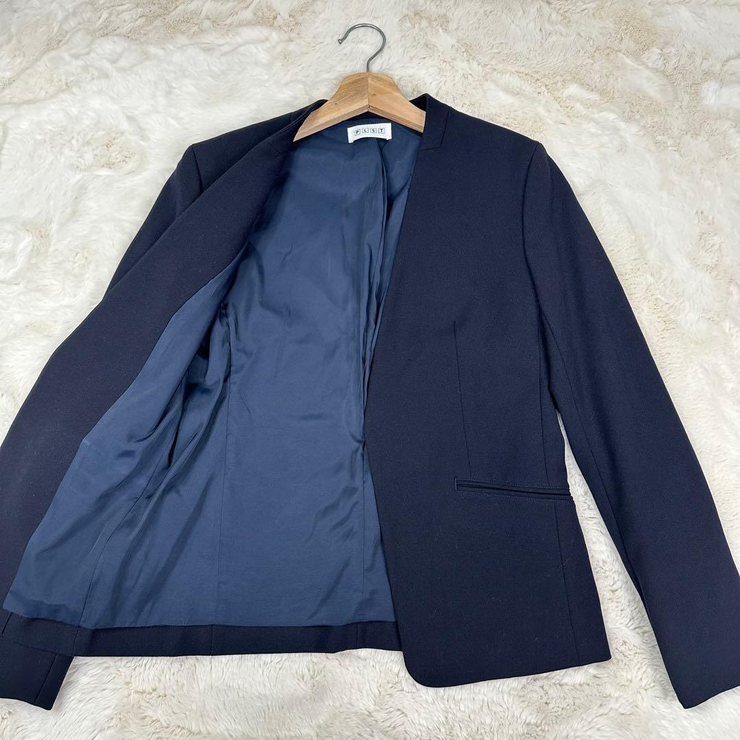 ✨美品✨PLST ウォームリザーブ ノーカラージャケットS スカートM スーツ