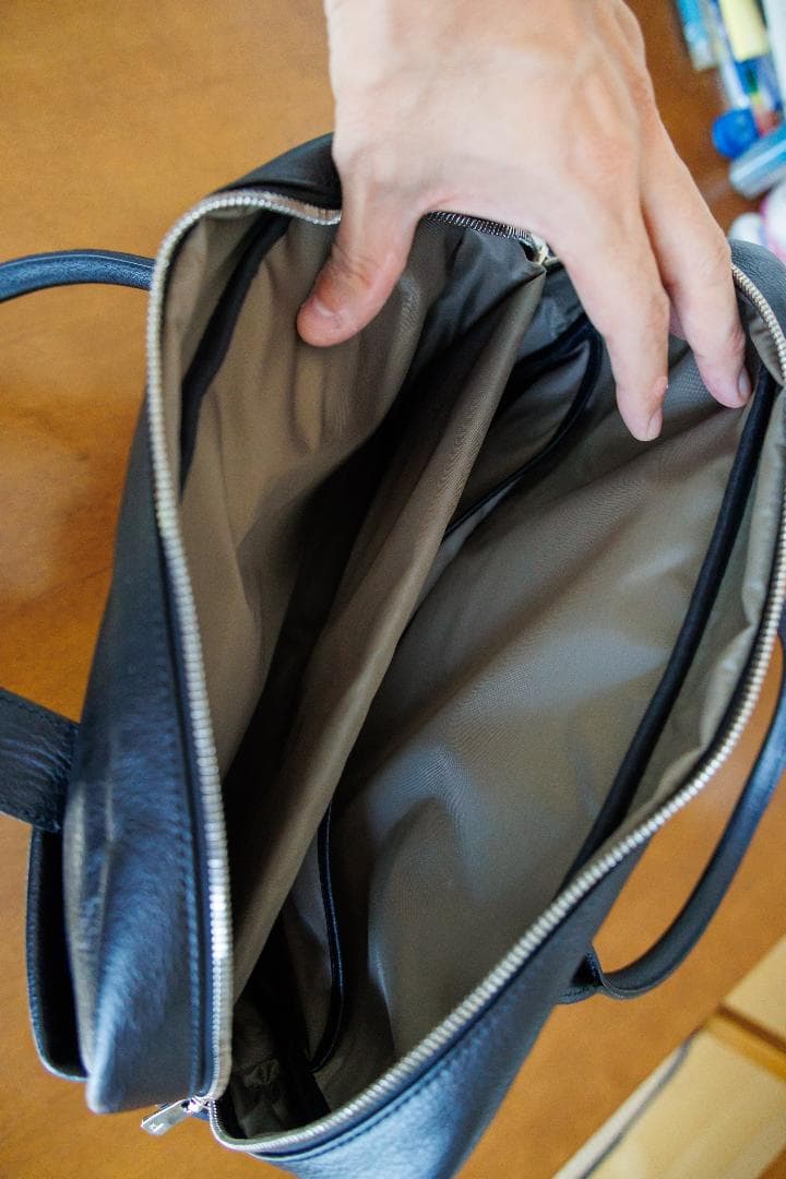 【ほぼ未使用】新進工房 SENNYU 大人ビジネスバック　マテーラレザー（黒）