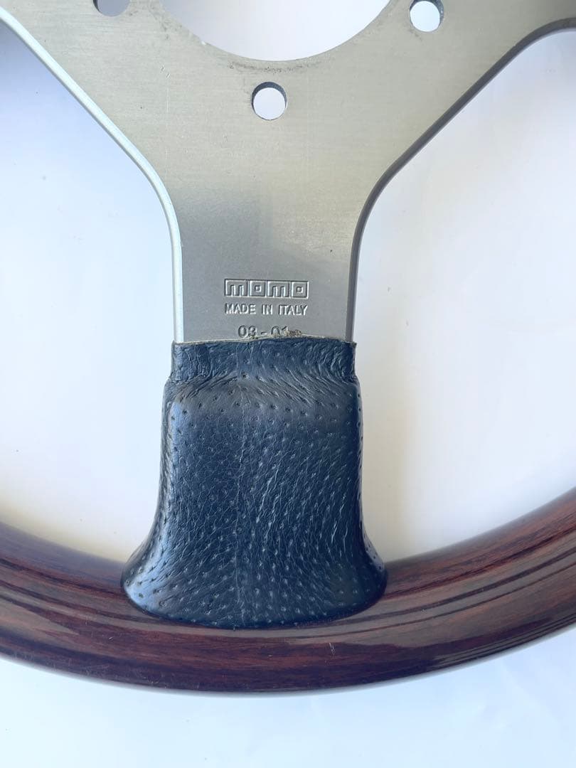 【廃盤モデル】希少　MOMO ステアリング　ファイター　ウッドレザーコンビ　モモ