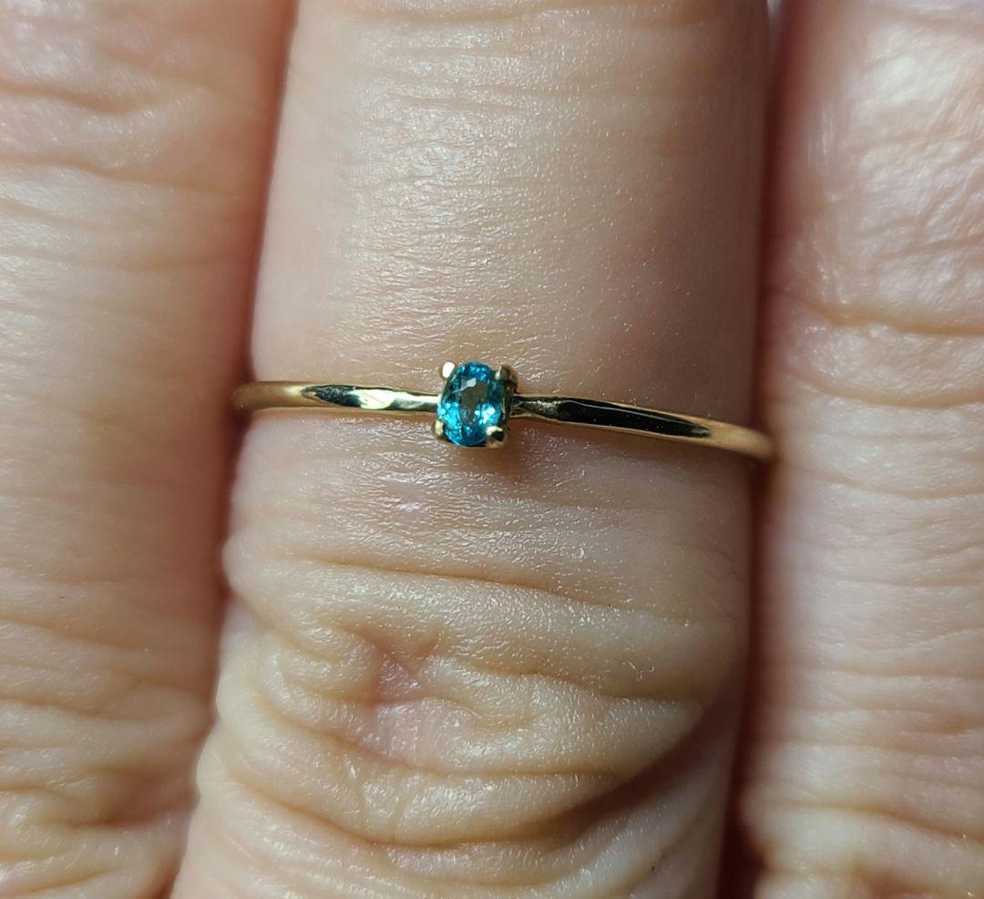 はなはな★ブラジルバターリャパライバトルマリン★リングオーダー