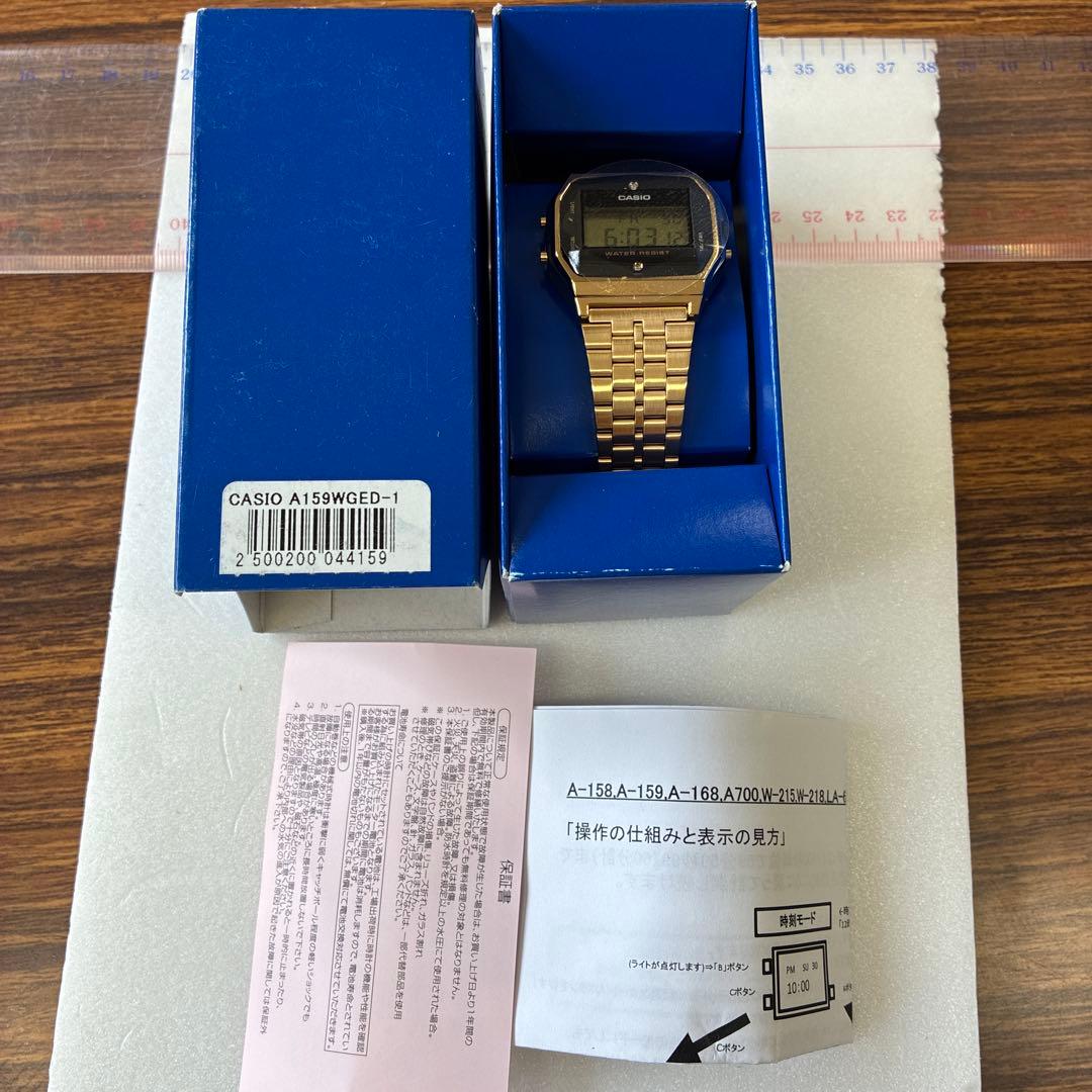 CASIO A159WGED-1 ゴールド デジタル腕時計