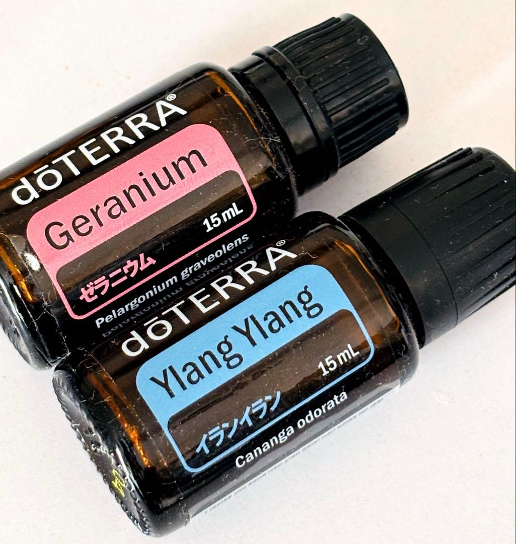 正規品　イランイラン　ゼラニウム　新品未開封　15ml 2本セット　ドテラ
