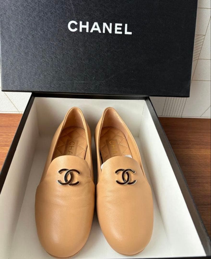 CHANEL ローファー サイズ36 ピンクとベージュ　2足セット