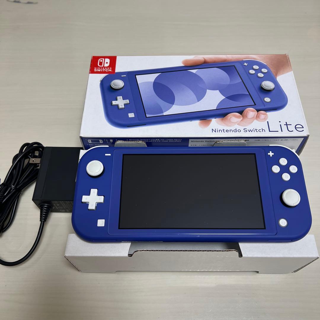 Nintendo Switch Lite ブルー　充電器、SDカード付き
