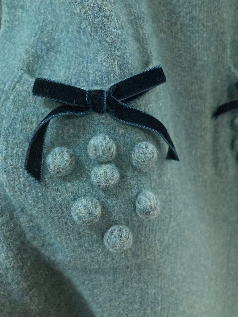 WEB掲載品お色違い　エムズグレイシー　ニットワンピース　グリーン