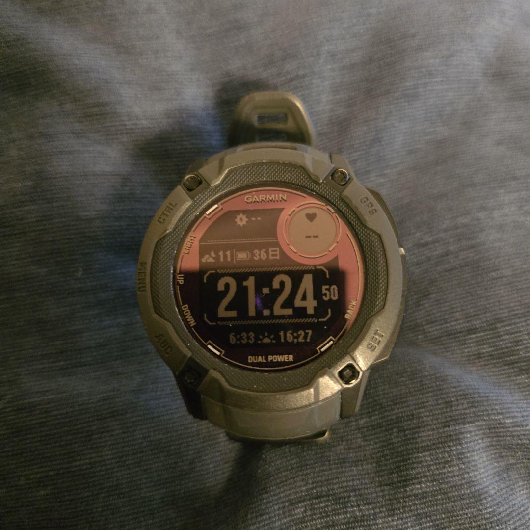 Garmin instinct2x dual power 中古