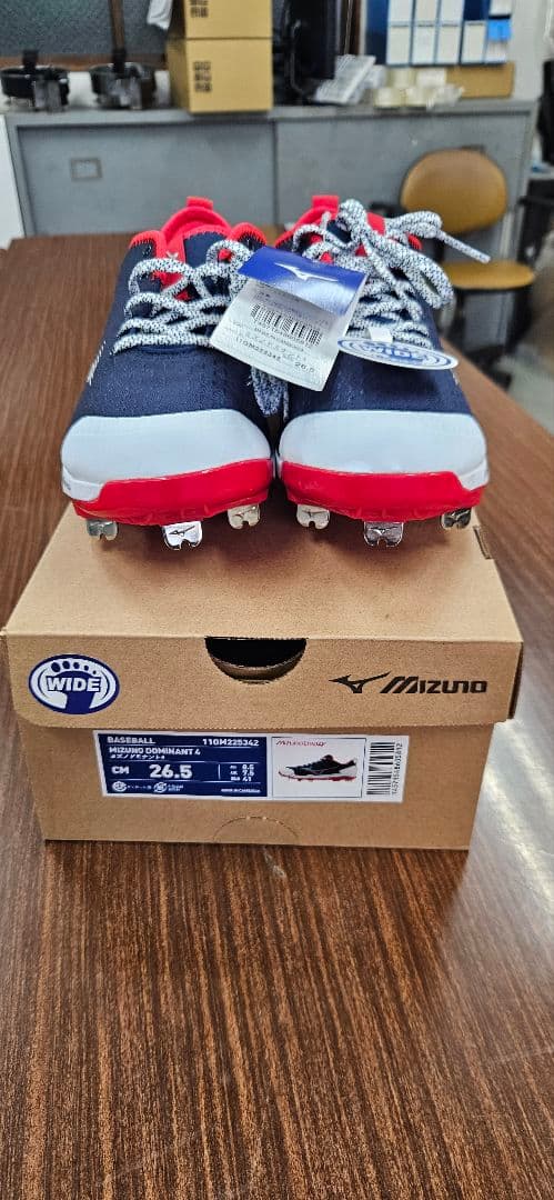 ミズノ ドミナント4 埋め込み金具 26.5cm