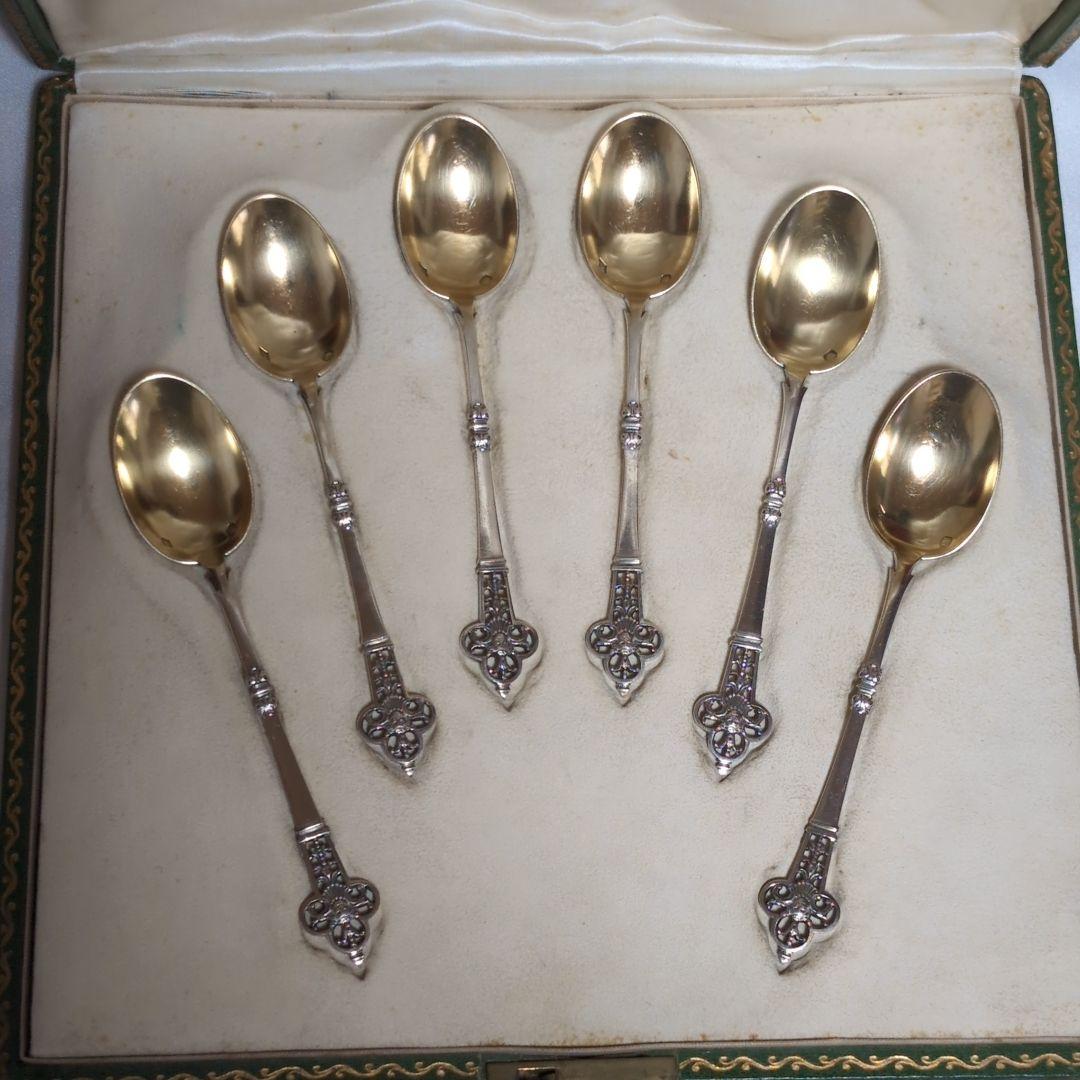 【希少♪】 カルディヤック スプーン 6本セット ルネサンス 純銀 伯爵家注文品