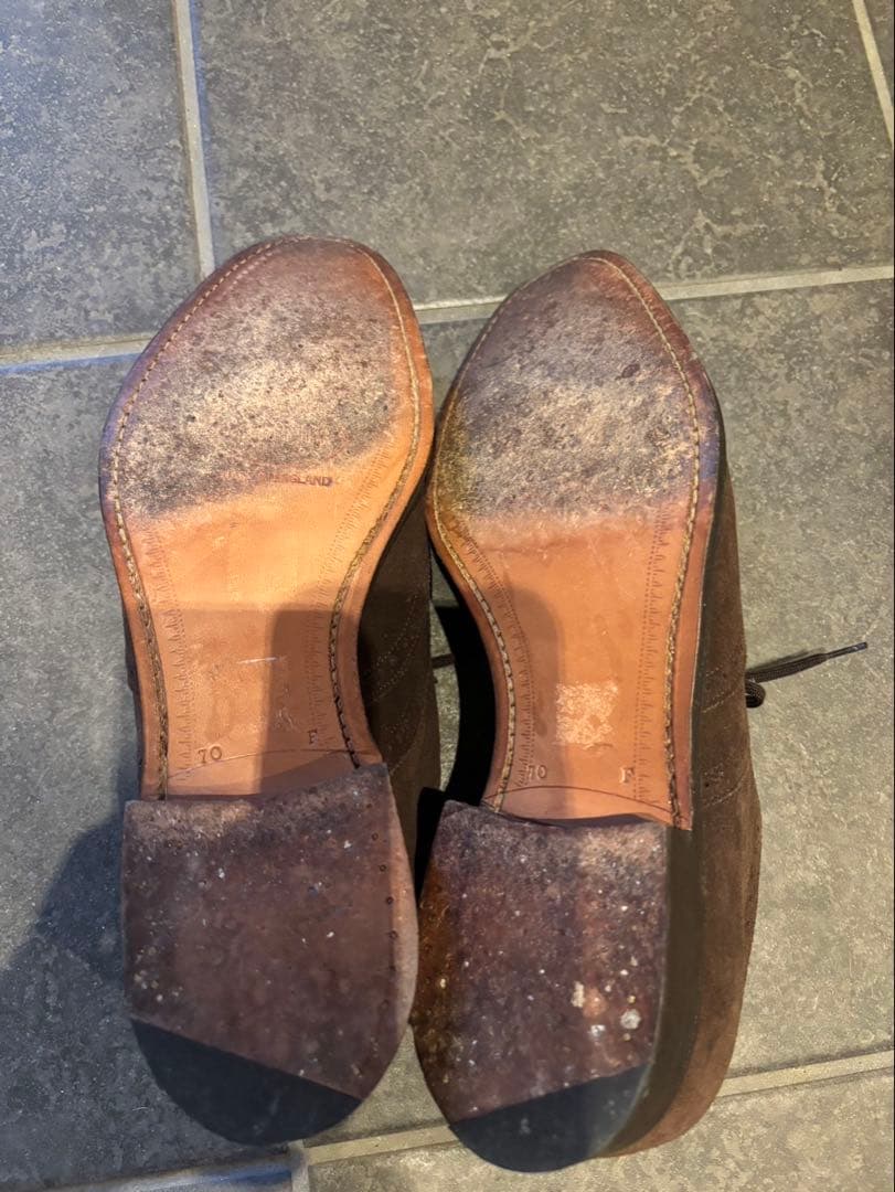 【美品】Church's スエード ウィングチップ 70F New York