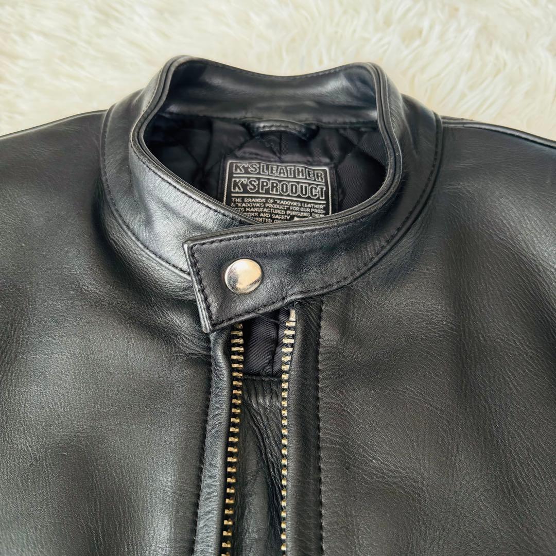 カドヤ　シングルライダース　レザージャケット　牛革