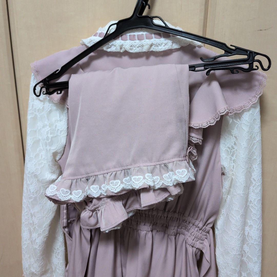 lizlisa ダブルハートラッフルセットアップ