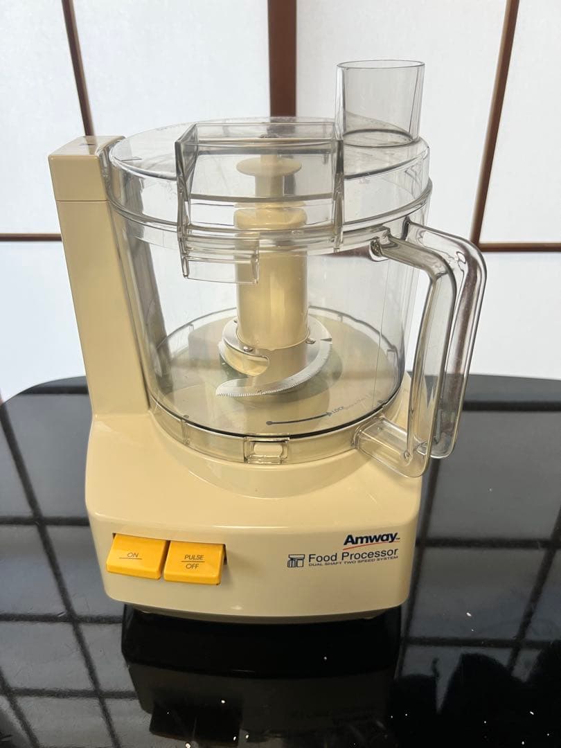 【美品】アムウェイフードプロセッサーケース、レシピ本付 15年製