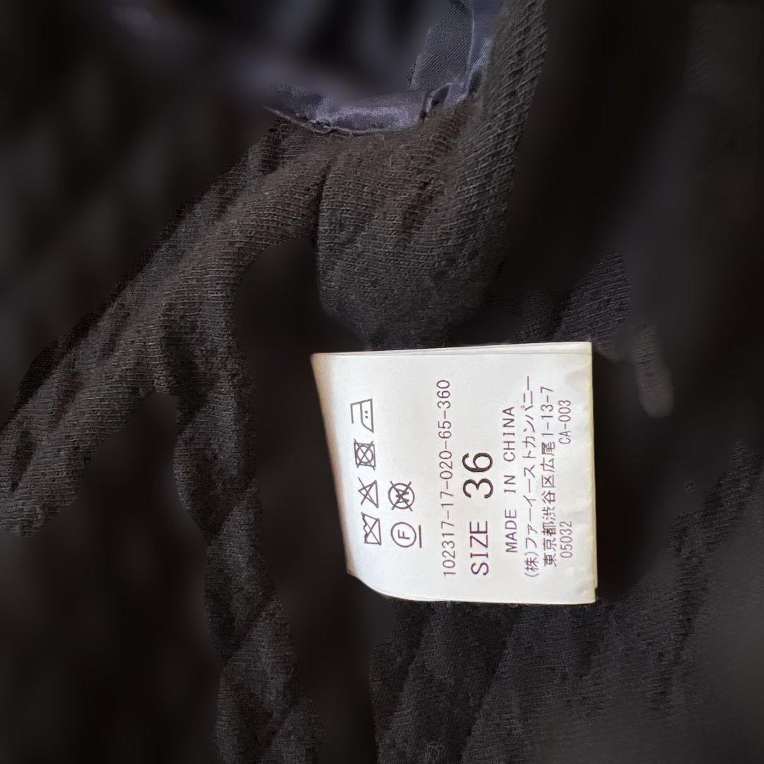 新品ANAYI ブライトツイルライナー付モッズコート　ネイビー 36サイズ