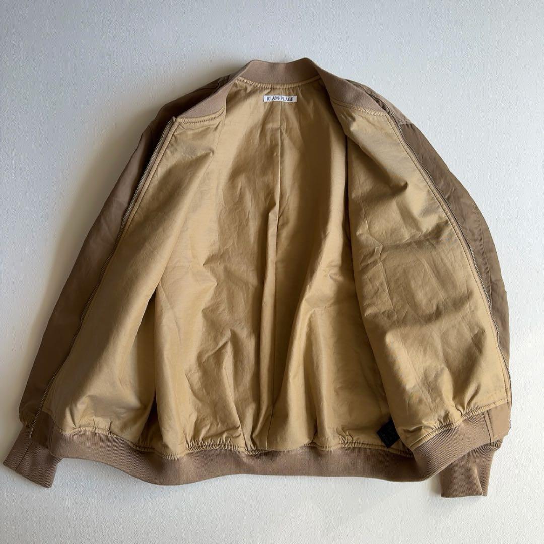 RIAM plage　MA-1 ブルゾン　ジャケット　リブニット　プラージュ