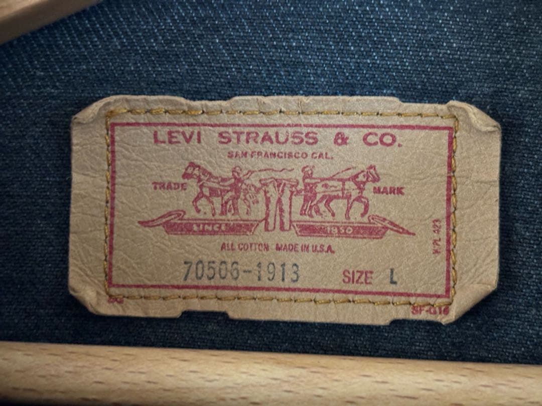 希少 状態良好 80s Levi's リーバイス 70506-1913 usa製