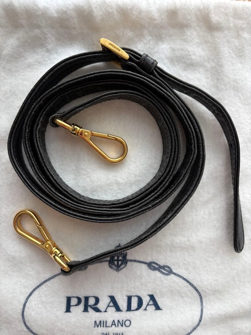 PRADA ナイロン　レザーリボン　2way