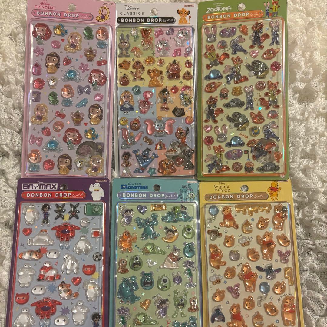 正規品 ボンボンドロップシール ディズニー 全種