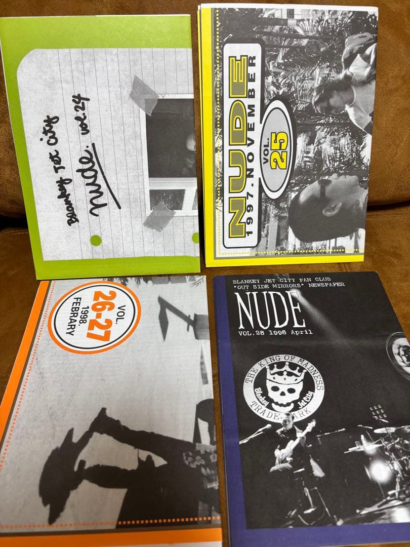 浅井健一　blankey jet city 会報誌　NUDE16〜36 20冊