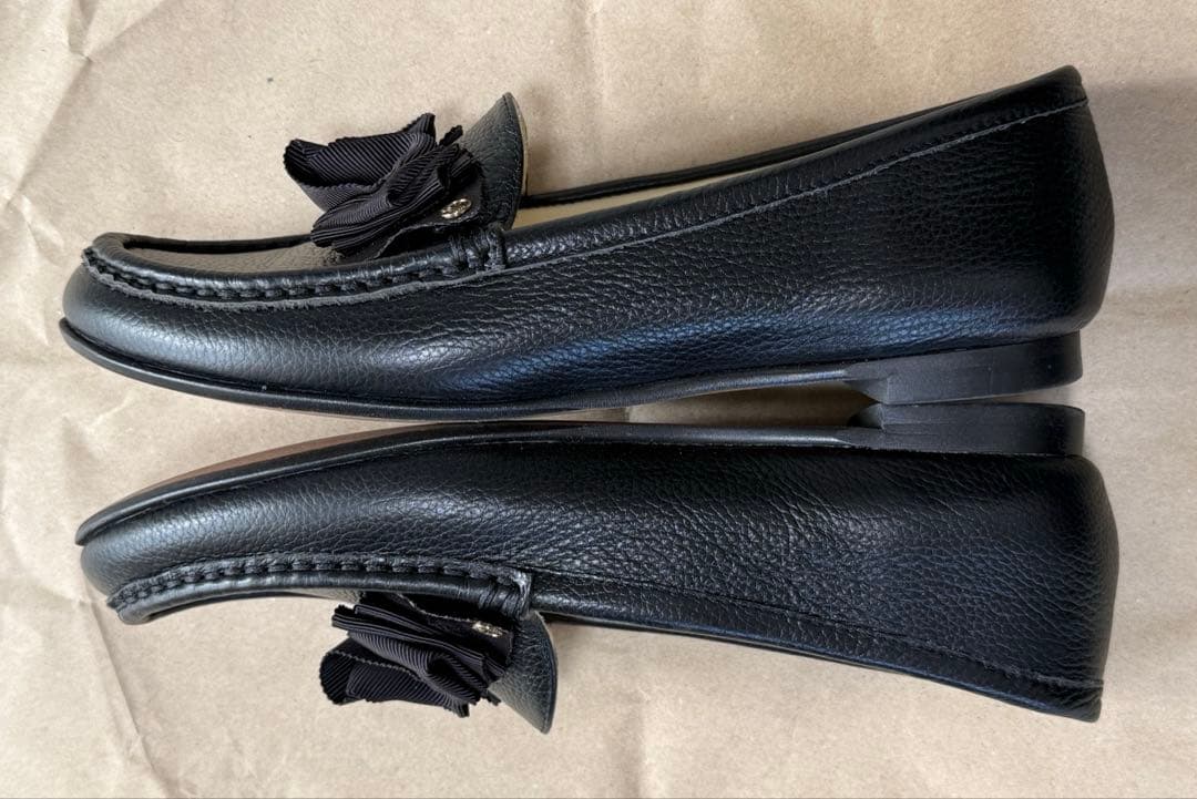 美品♡LANVIN 黒レザー ローファー・23.5