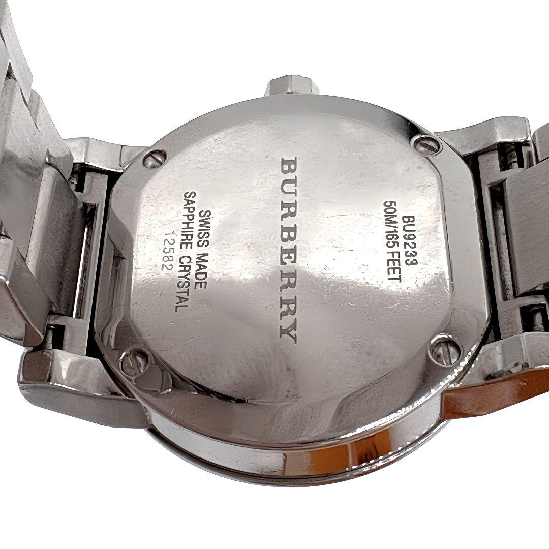 美品 バーバリー 時計　レディース　BU9233 ホワイト　ノバチェック　箱付き