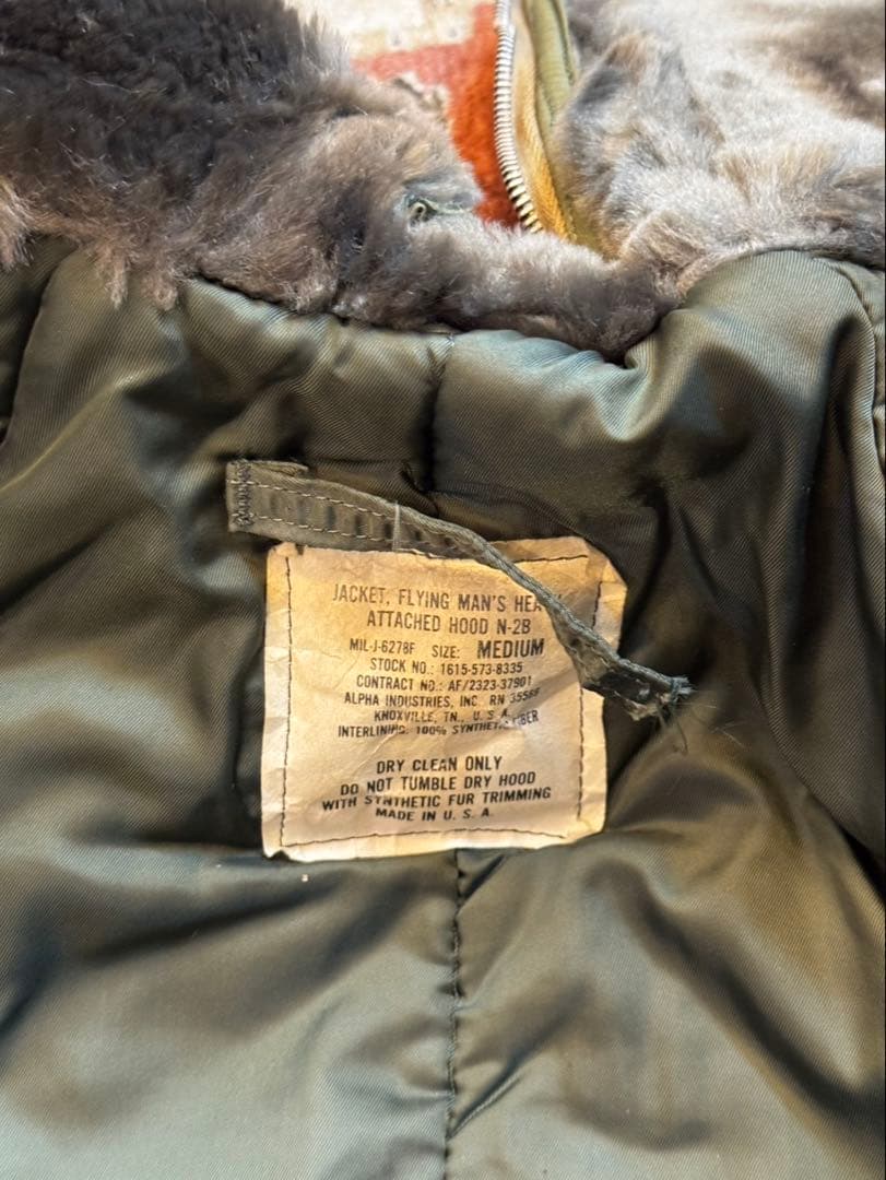 60s USAF N-2B フライトジャケット 米軍実物 Medium