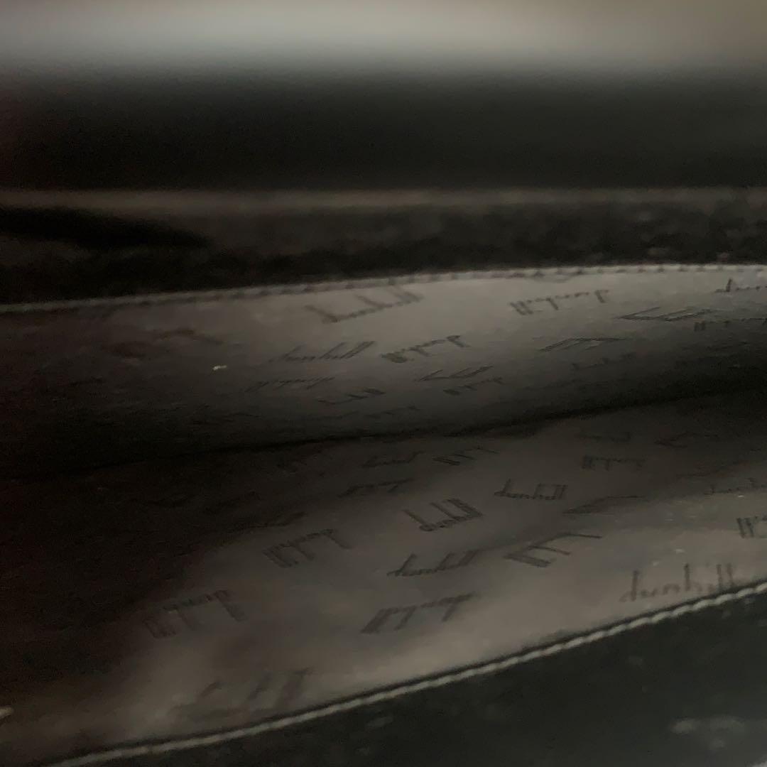 美品◆dunhill 黒 レザー ブリーフケース　ダンヒル ビジネスバッグ