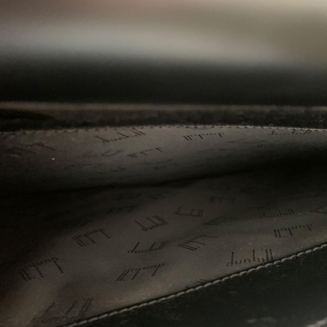 美品◆dunhill 黒 レザー ブリーフケース　ダンヒル ビジネスバッグ