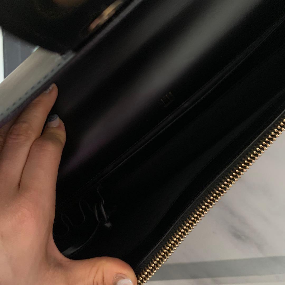 美品◆dunhill 黒 レザー ブリーフケース　ダンヒル ビジネスバッグ