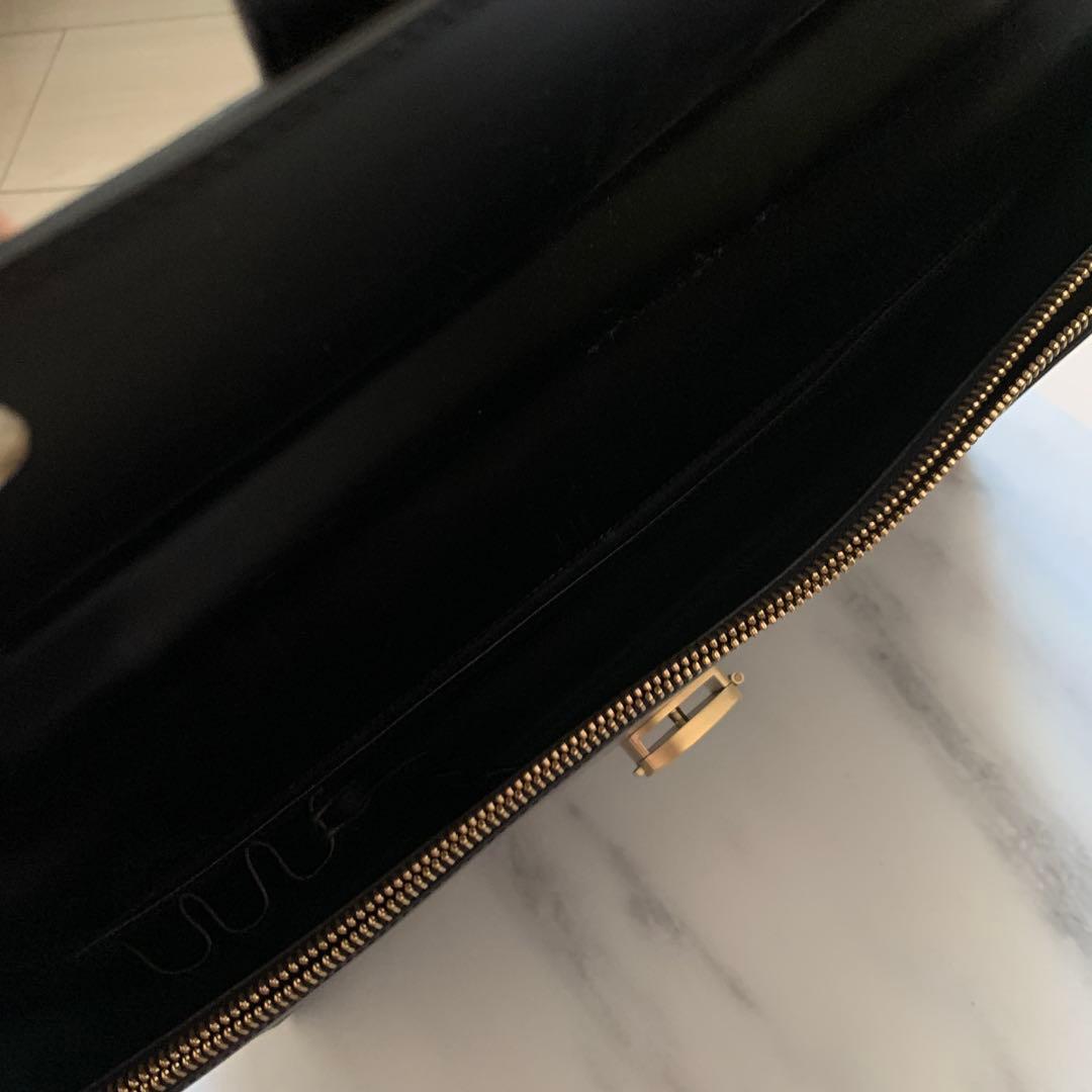 美品◆dunhill 黒 レザー ブリーフケース　ダンヒル ビジネスバッグ