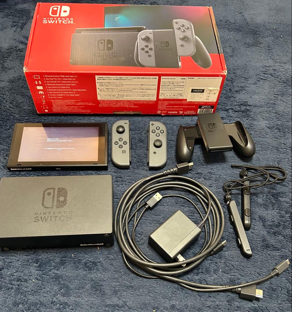 Nintendo Switch 本体 グレー 付属品付き