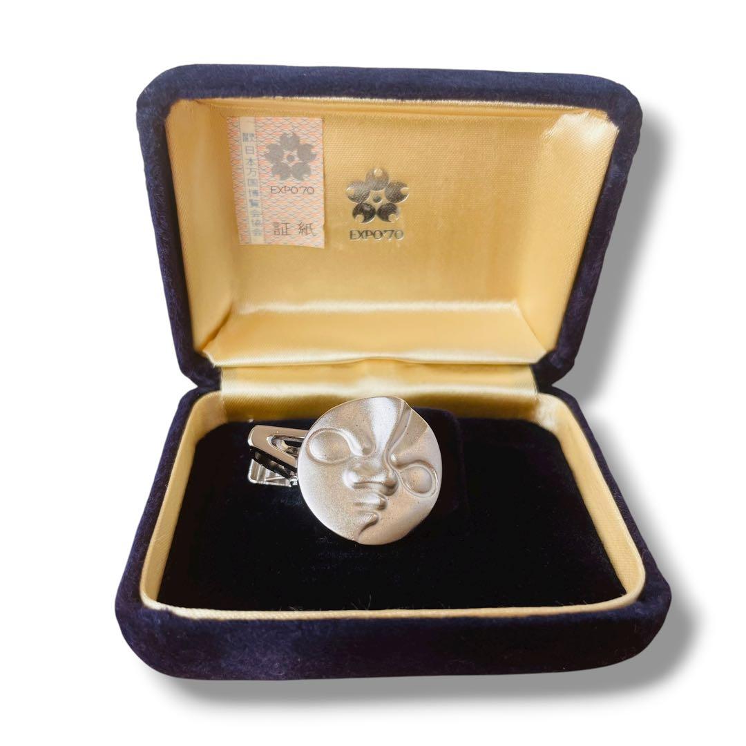 希少 岡本太郎 EXPO 70 太陽の塔 ネクタイピン 刻印あり ヴィンテージ