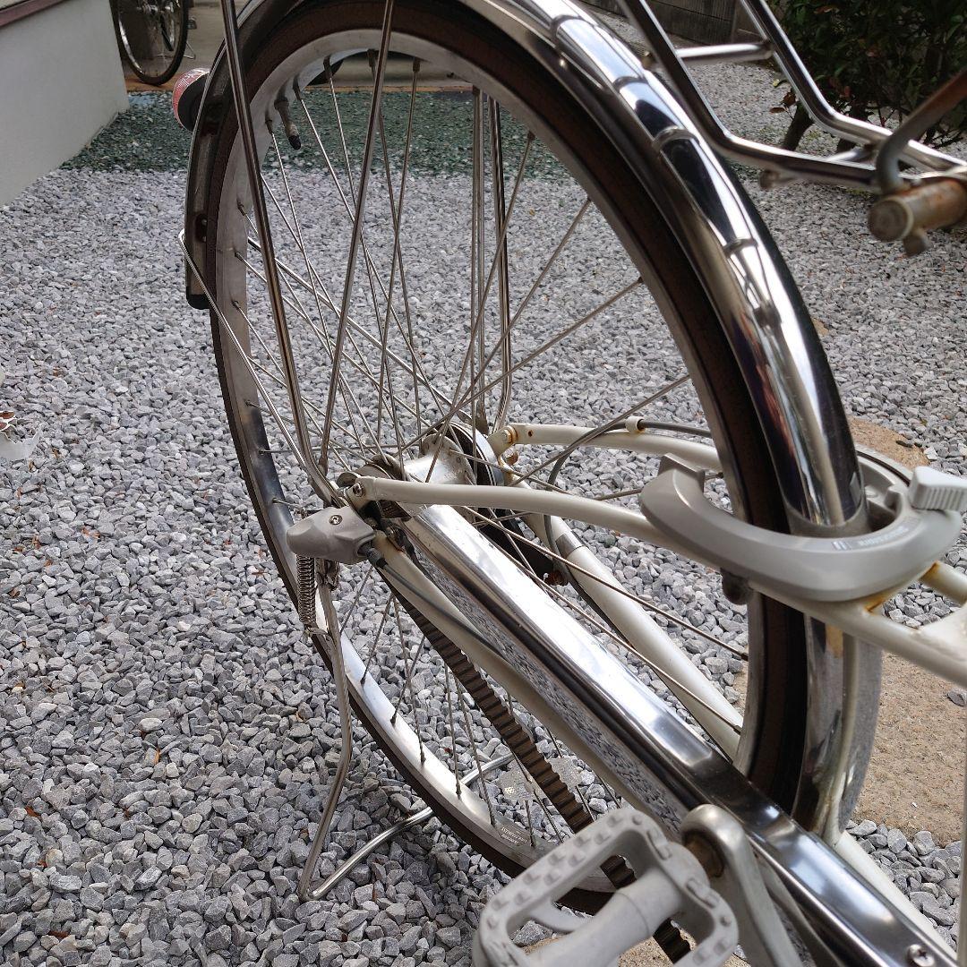 引き取りのみ　LOCOCO シティサイクル ホワイト