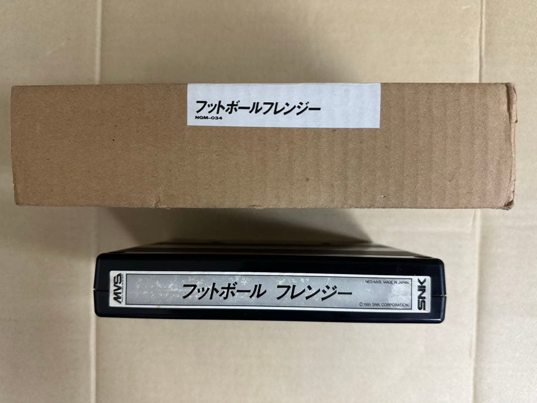 SNKMVSフットボールフレンジーカセットです。