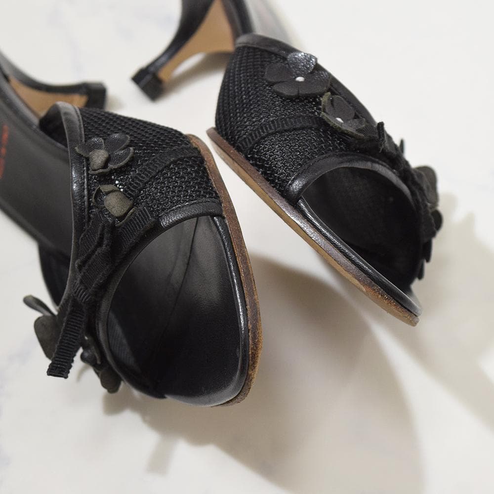 00s archive miu miu vintage ミュール サンダル 黒